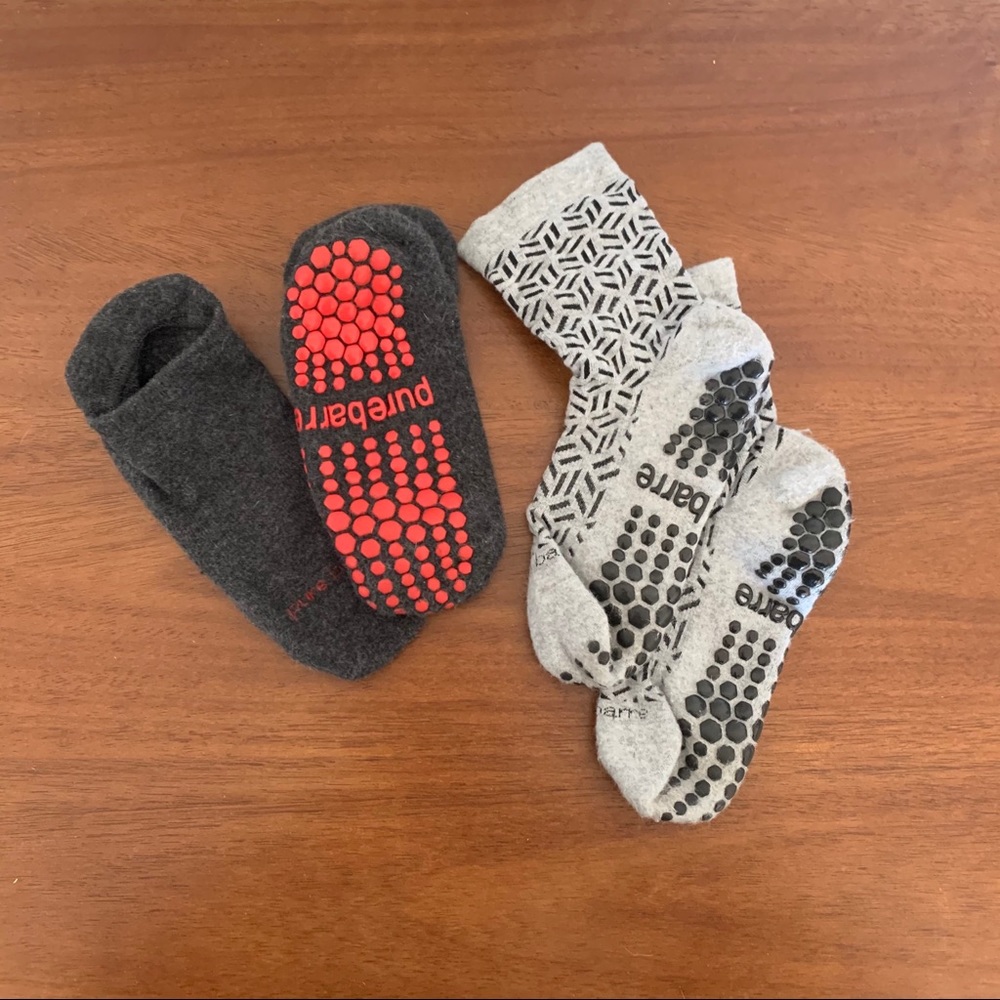 Two pairs Pure Barre Sticky Socks
